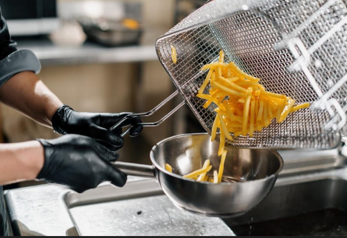 Frituur met verse friet